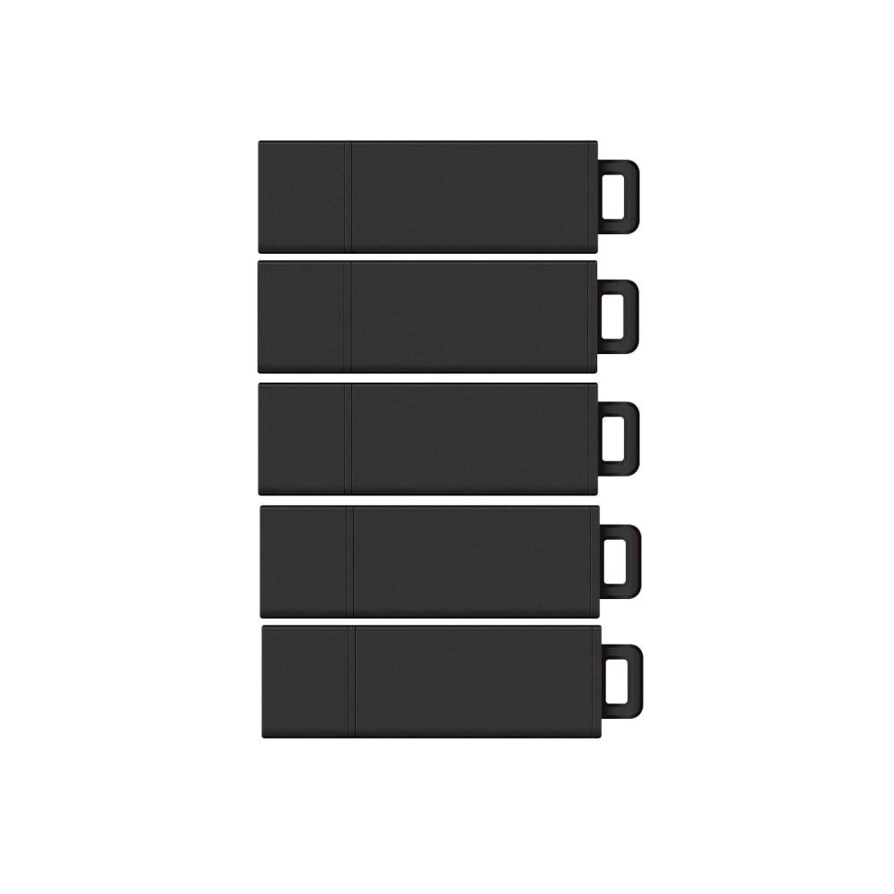 Centon DataStick Pro USB 2.0 Flash Drives, 4GB, Sport Black, Pack Of 5 Flash Drives, DSW4GB5PK MPN:DSW4GB5PK