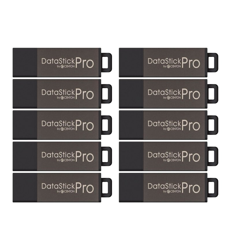 Centon DataStick Pro USB Flash Drives, USB 2.0, 2GB, Gray, Pack Of 100, S1-U2P1-2G100PK MPN:S1-U2P1-2G100PK