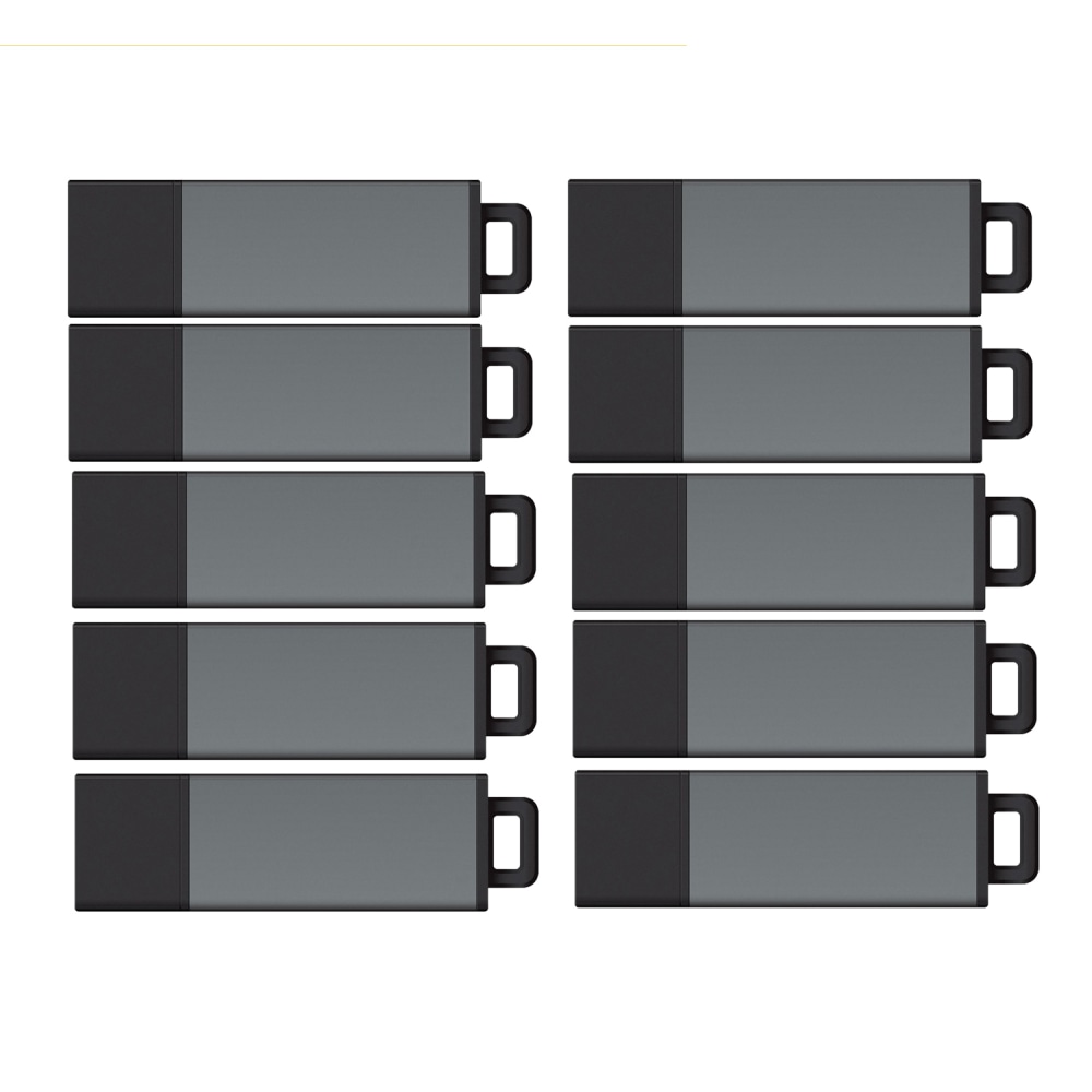 Centon DataStick Pro USB 2.0 Flash Drives, 2GB, Pro Gray, Pack Of 25 Flash Drives, S1-U2P1-2G25PK MPN:S1-U2P1-2G25PK