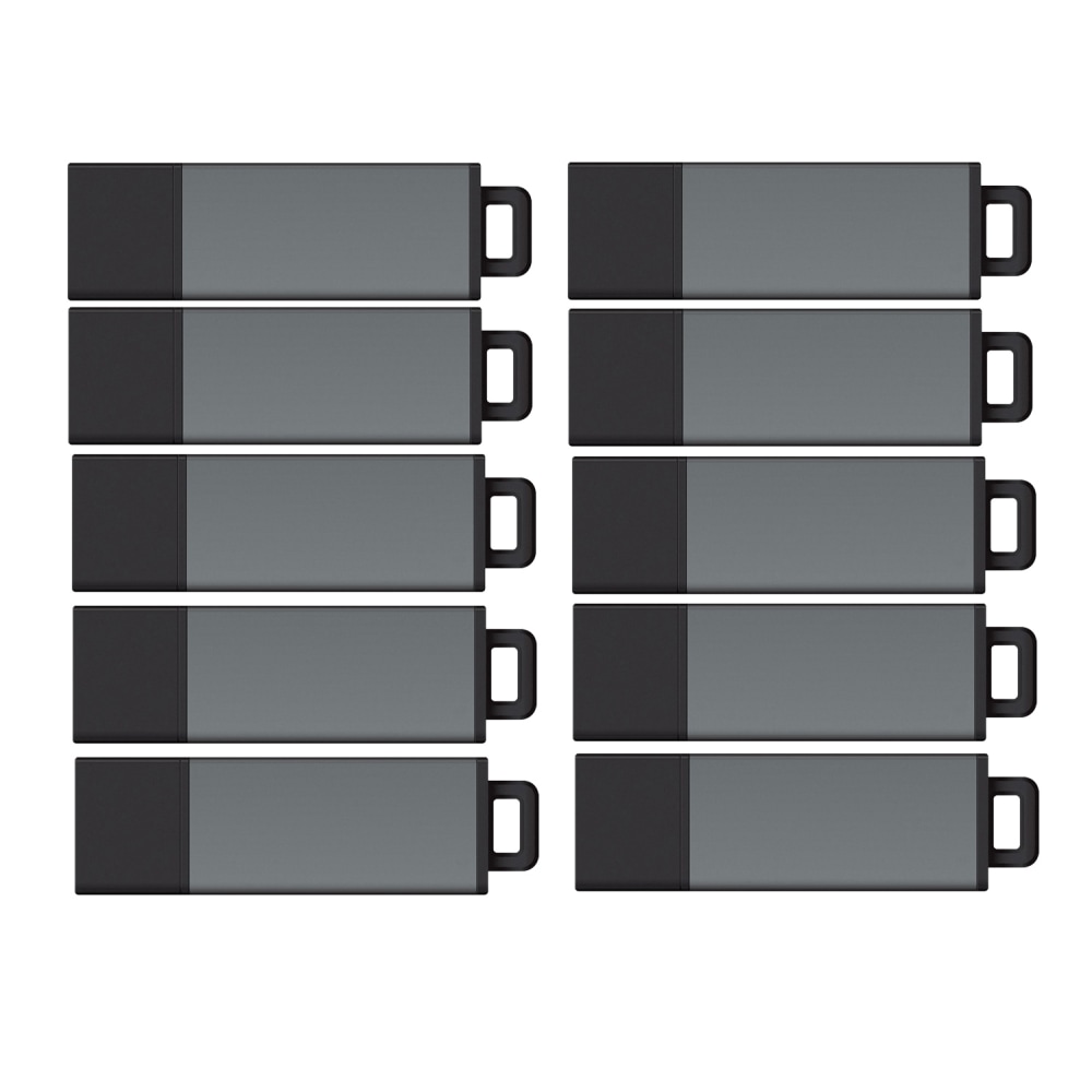 Centon DataStick Pro USB 2.0 Flash Drives, 4GB, Pro Gray, Pack Of 25 Flash Drives, S1-U2P1-4G25PK MPN:S1-U2P1-4G25PK