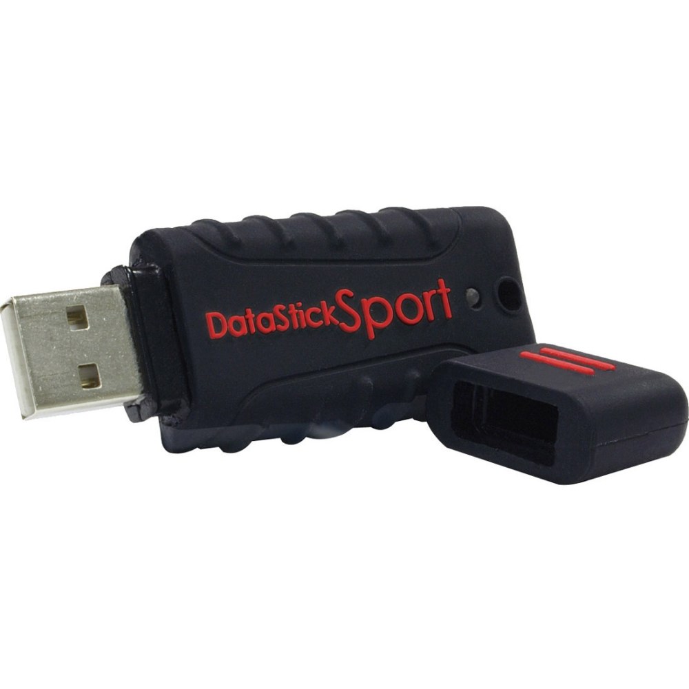 Centon DataStick Sport - USB flash drive - 128 GB - USB 2.0 - black MPN:S1-U2W1-128G