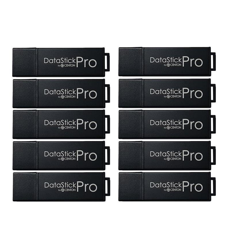 Centon MP Pro USB 3.0 Flash Drives, 32GB, Black, Pack Of 10 Drives MPN:S1-U3P6-32G-10B