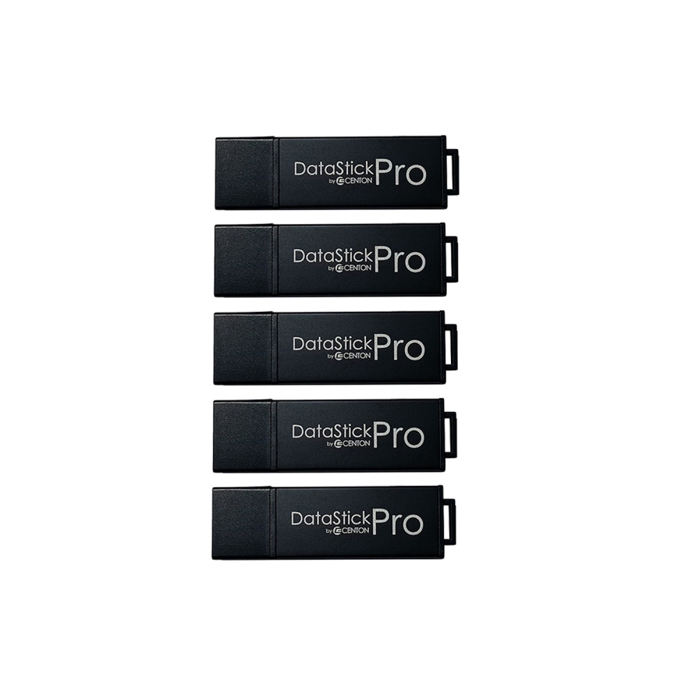 Centon DataStick Pro USB Flash Drives, USB 3.0, 32GB, Black, Pack Of 5, S1-U3P6-32G-5B MPN:S1-U3P6-32G-5B