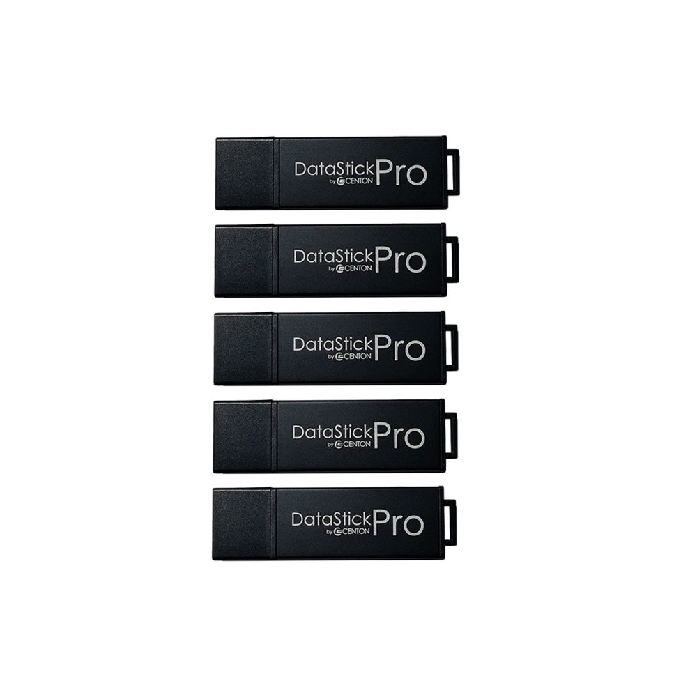 Centon DataStick Pro USB Flash Drives, USB 3.0, 64GB, Black, Pack Of 5, S1-U3P6-64G-5B (Min Order Qty 2) MPN:S1-U3P6-64G-5B