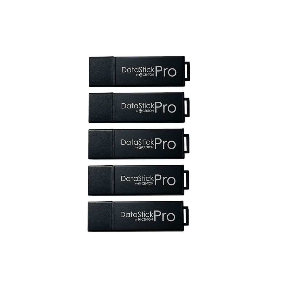Centon DataStick Pro USB Flash Drives, USB 3.0, 8GB, Black, Pack Of 5, S1-U3P6-8G-5B MPN:S1-U3P6-8G-5B
