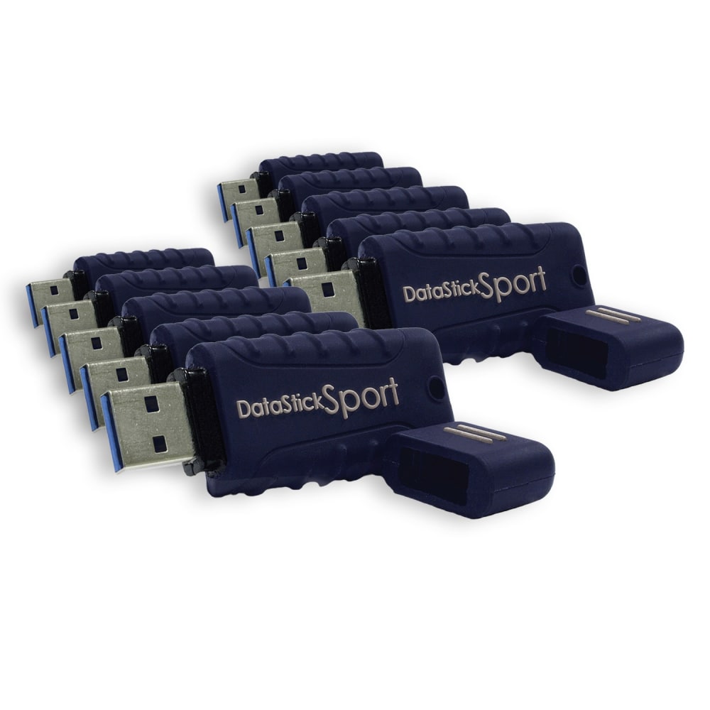 Centon DataStick Pro USB 3.0 Flash Drives, 64GB, Sport Blue, Pack Of 10 Flash Drives, S1-U3W2-64G-10B MPN:S1-U3W2-64G-10B
