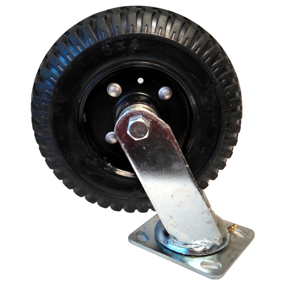 CSL Semi-Pneumatic Casters, Swivel, Black, Set Of 2 Casters MPN:P2599-10-8S