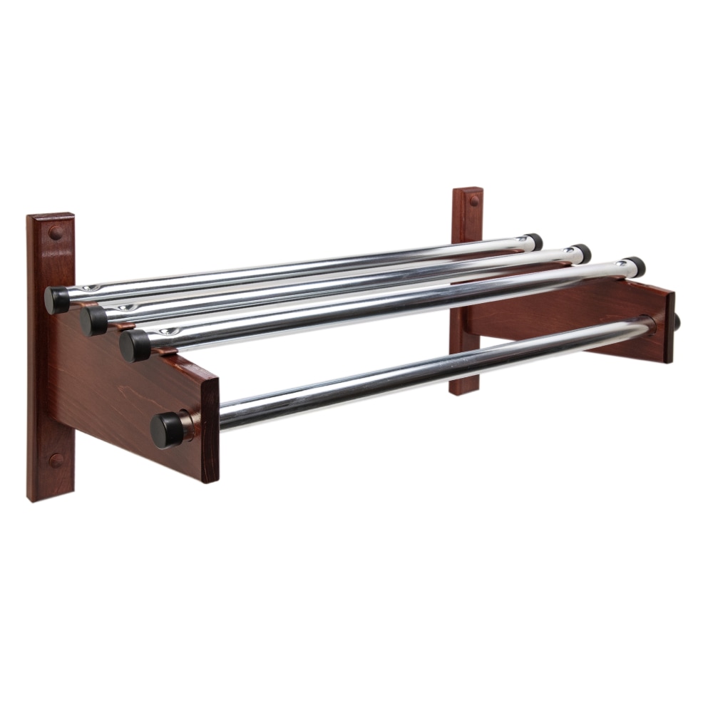 CSL TDE Series Wood Wall Rack, 60in, Mahogany MPN:TDE-60M