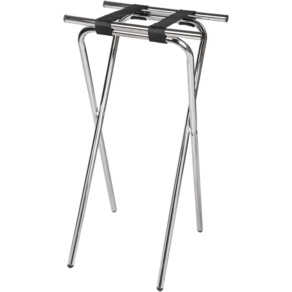 CSL Deluxe Steel Back Saver 36inH Tray Stand, Silver, Pack Of 6 Stands MPN:1036