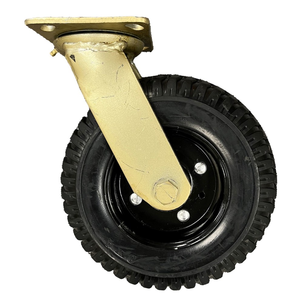 CSL Pneumatic Casters, Swivel, 8in, Black/Gold, Set Of 2 Casters, P2533108S MPN:P2533-10-8S