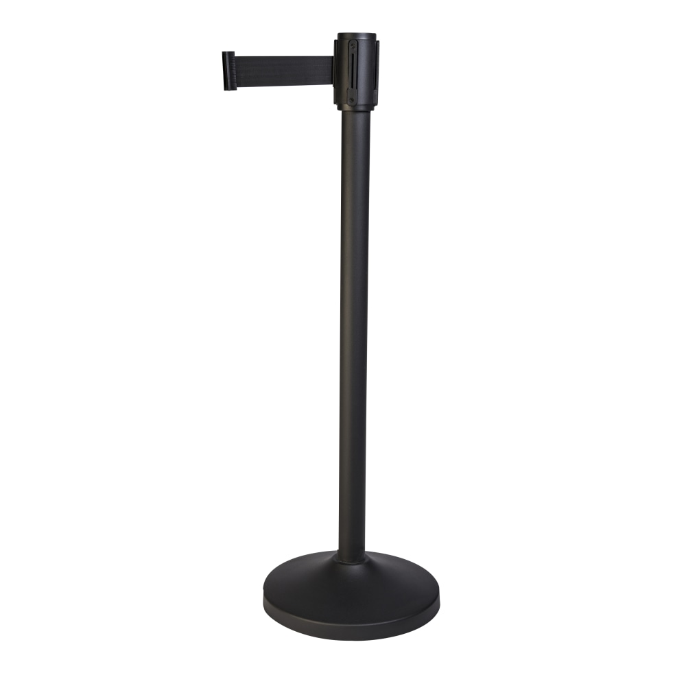 CSL Stanchions With 9ft Retractable Belts, Black, Pack Of 2 Stanchions MPN:5500BK-BLK