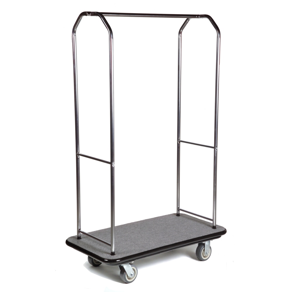 CSL Traditional Luggage Cart, 72-1/2inH x 43inW x 23inD, Gray MPN:2005BK-060-GRY