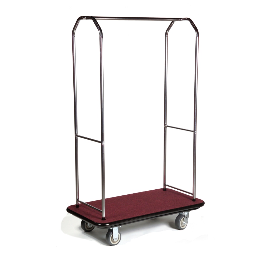 CSL Traditional Luggage Cart, 72-1/2inH x 43inW x 23inD, Red MPN:2005BK-060-RED