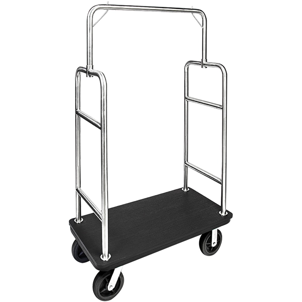 CSL Gold Coast Luggage Cart, 72inH x 44inW x 24inD, Black MPN:2599PLS-010