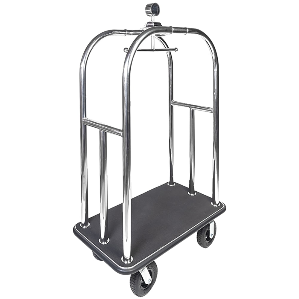 CSL Rondo Luggage Cart, 75inH x 44inW x 24inD, Black MPN:3799BK-010-BLK