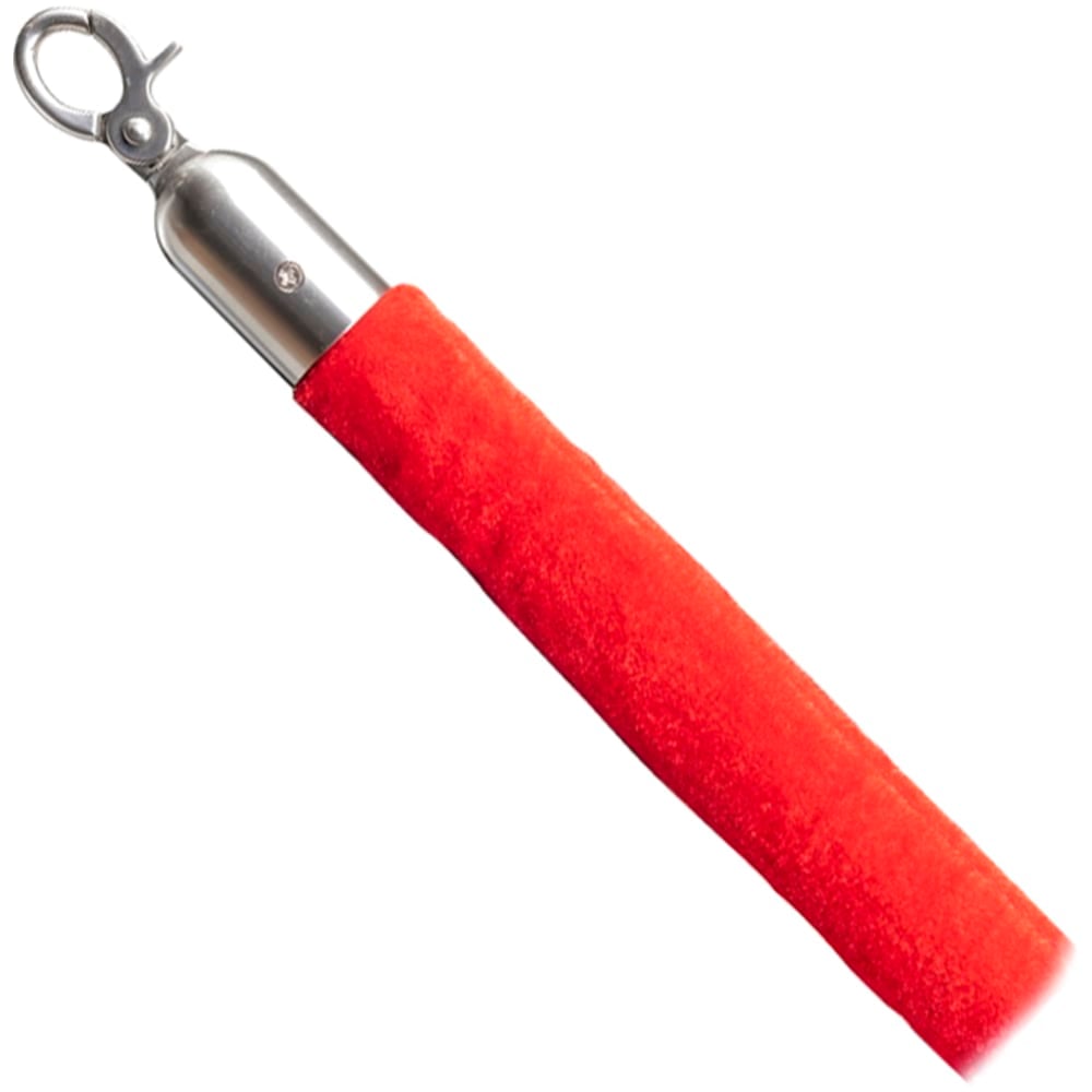 CSL Velour Stanchion Rope, 4inH x 4inW x 60inL, Red MPN:5727-RED