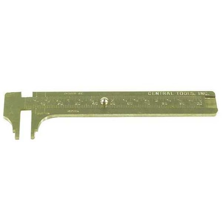Brass Slide Rule Caliper, 5