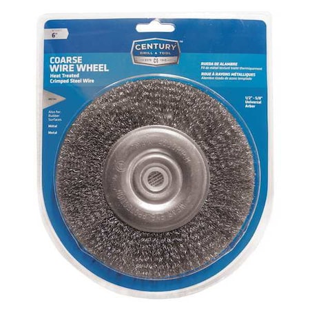BeNch Grind Crimped Wire Wheel, 6iNcoarse MPN:76861