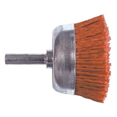 Cup Brush, Coarse Nylon, 80 Grit, 3 in. MPN:77231