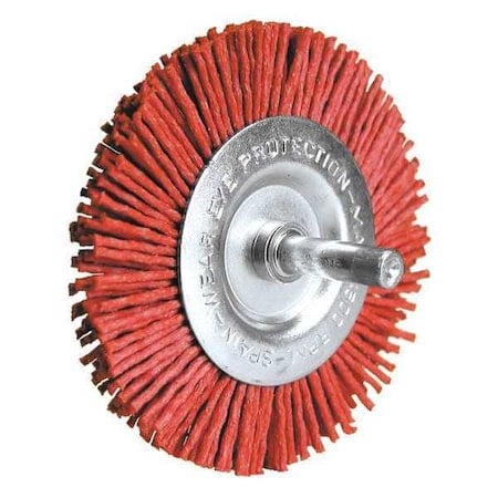 Radial Brush, Fine Nylon, 150 Grit, 4 in. MPN:77443