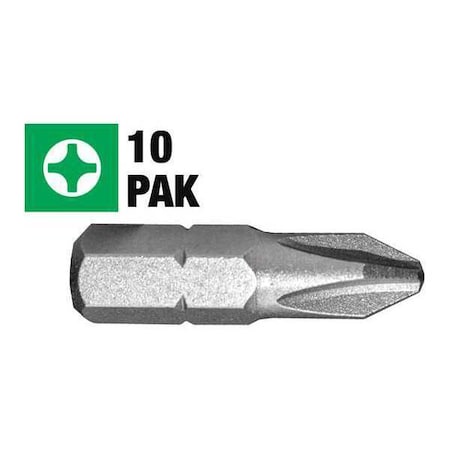 Phillips Insert Screwdriver Bit, 3, 25Pk MPN:69013