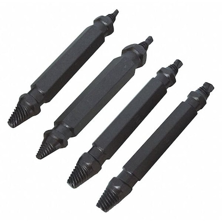 4 Piece Damaged Screw Remover Set MPN:73430
