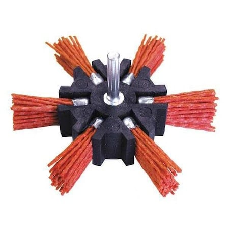 Flap Brush, Nylon Coarse, 80 Grit, 4 in. MPN:77341