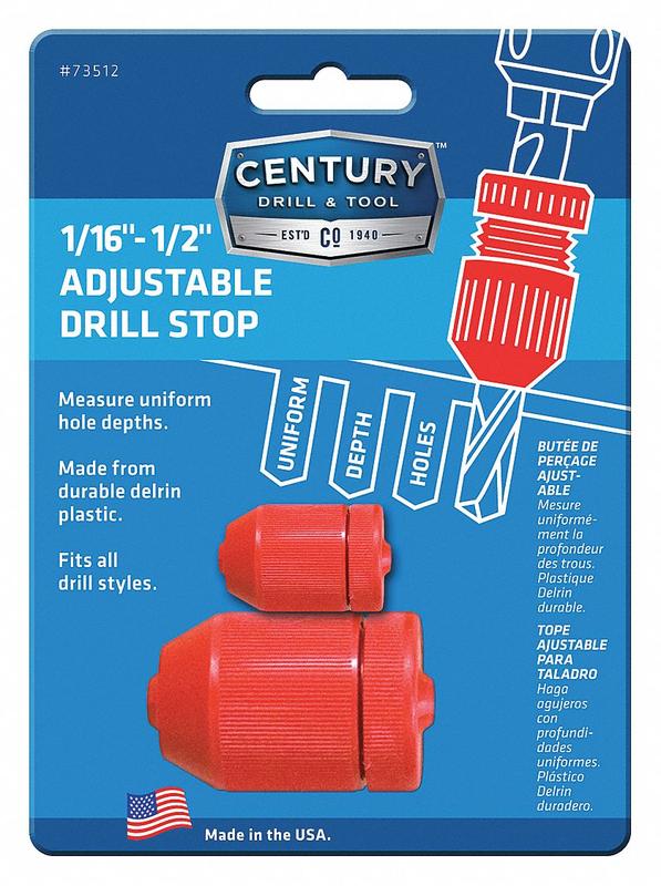 Drill Stop Collar 1/16 in to 1/2 in L MPN:73513