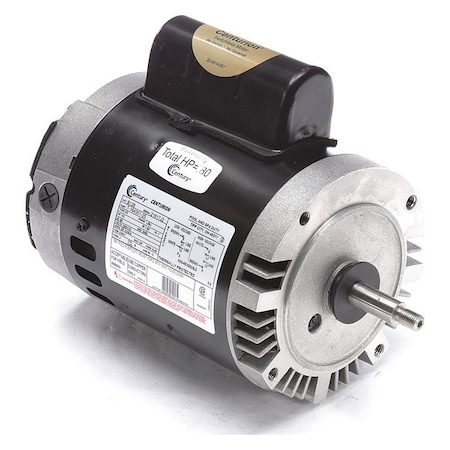 Pool Pump Motor, Permanent Split Capacitor, 1/2 HP, 56J Frame, 3, 450 Nameplate RPM MPN:B126