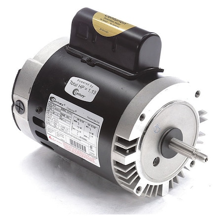 Pool Pump Motor, Permanent Split Capacitor, 3/4 HP, 56J Frame, 3, 450 Nameplate RPM MPN:B127