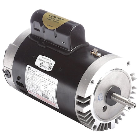 Pool Pump Motor, Permanent Split Capacitor, 1 1/2 HP, 56J Frame, 3, 450 Nameplate RPM MPN:B129