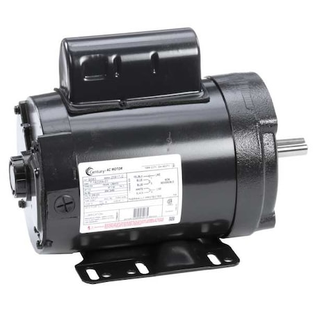 Pump Duty Motor, Permanent Split Capacitor, 1 HP, 208-230V AC, 3, 450 Nameplate RPM, L56HCZ Frame MPN:B583