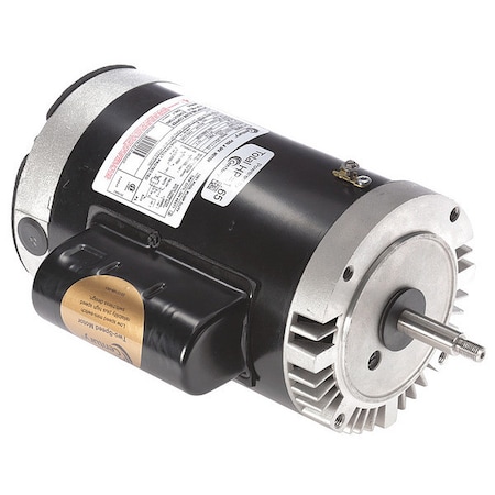 Pool Pump Motor, Permanent Split Capacitor, 1 1/2, 1/5 HP, 56J Frame, 3, 450/1, 725 Nameplate RPM MPN:B969