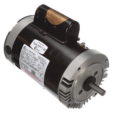 Pool Pump Motor, Permanent Split Capacitor, 1 1/2, 1/5 HP, 56C Frame, 3, 450/1, 725 Nameplate RPM MPN:B976