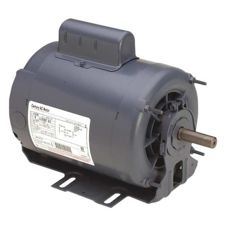 Capacitor-Start Belt Drive Motor, 3/4, 1/5 HP, 56 Frame, 115V AC Voltage, 1, 725/1, 140 Nameplate RPM MPN:C533