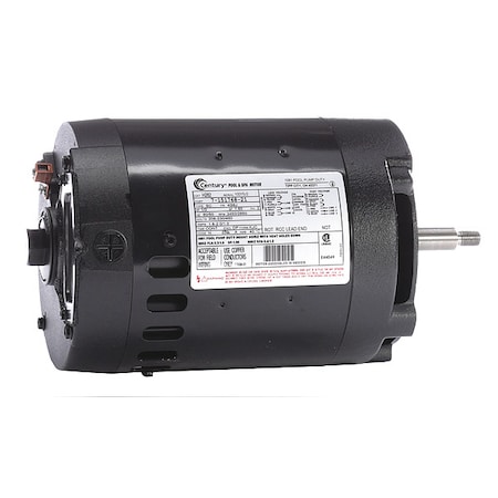 Pool Pump Motor, 3-Phase, 1/2 HP, 56J Frame, 3, 450 Nameplate RPM MPN:H282
