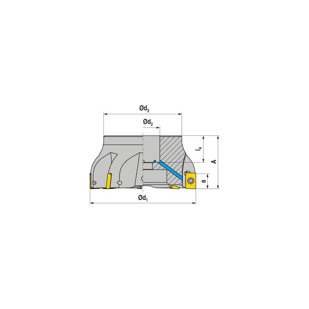 Indexable Square-Shoulder Face Mill:  A241.80.R.07-15,  27.0000