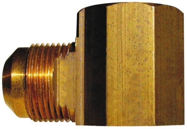 Brass Flared Tube Female Elbow: 1/2 in Tube OD, 3/4 Thread, 45 ° MPN:E3-8E Brass Flared Tube Female Elbow: 1/2 in Tube OD, 3/4 Thread, 45 ° MPN:E3-8E