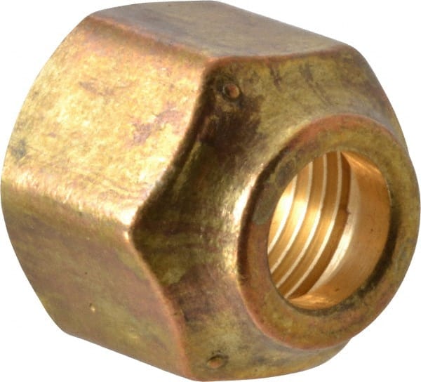 Brass Flared Tube Refrigeration Nut: 5/8 x 1/2