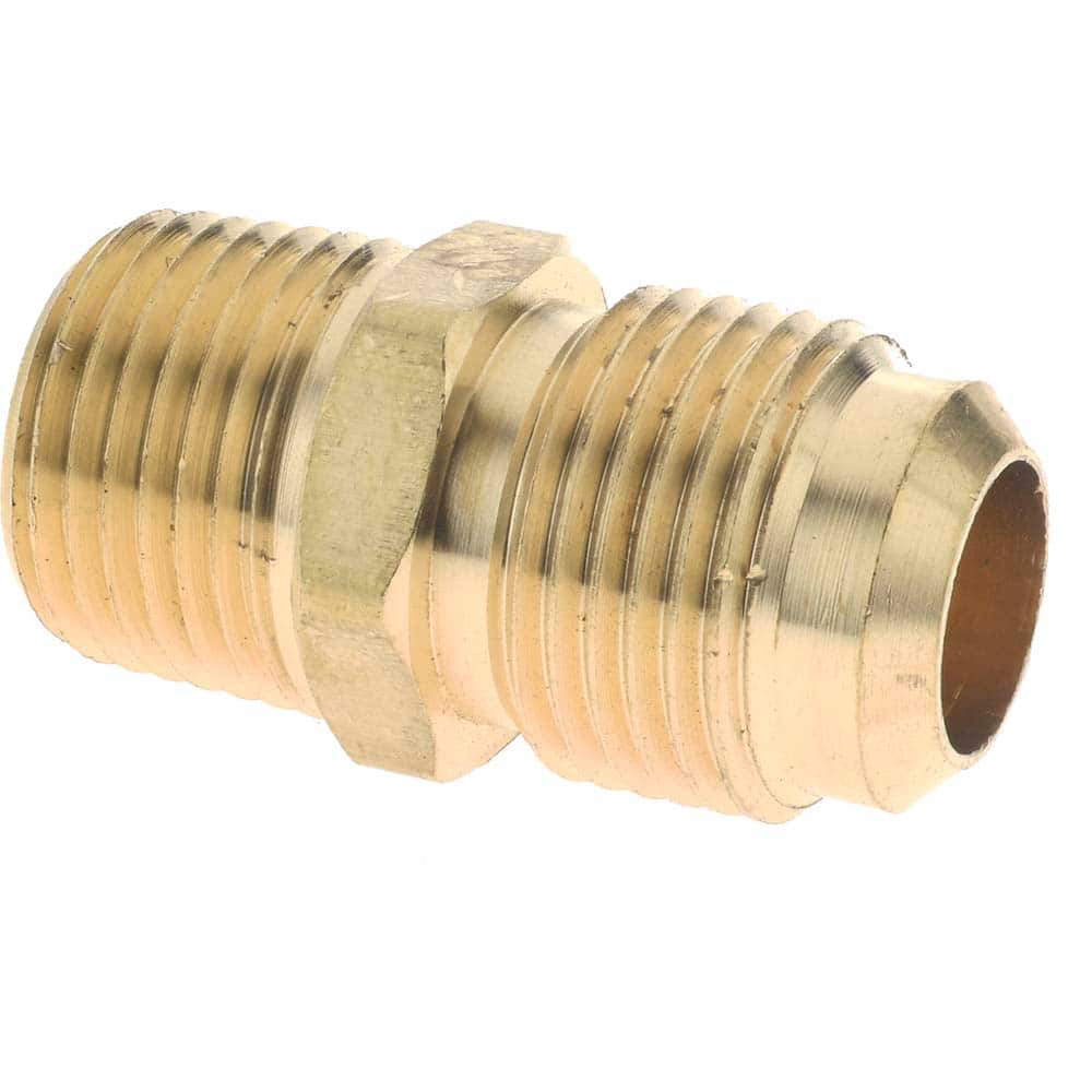 Brass Flared Tube Connector: 5/8 in Tube OD, 1/2 Thread, 45 ° MPN:U1-10D Brass Flared Tube Connector: 5/8 in Tube OD, 1/2 Thread, 45 ° MPN:U1-10D