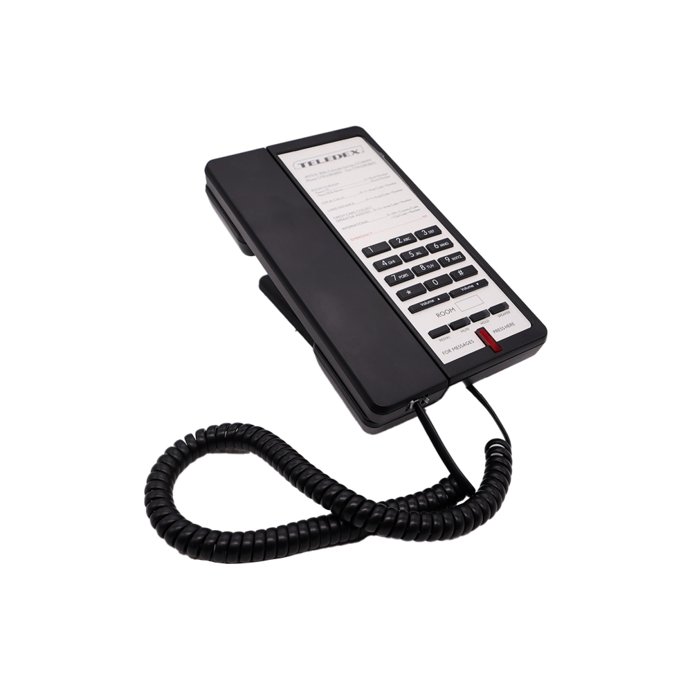 Teledex E-Series Corded Phone, Black, EA011000S00T MPN:EA011000S00T