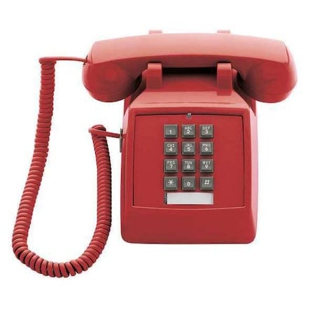 Standard Desk Phone, Red MPN:2510E (Red)