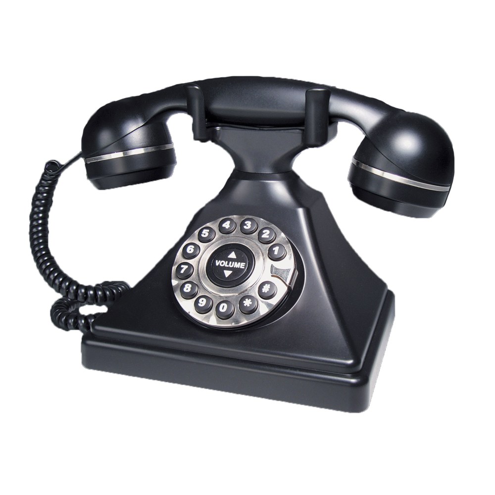 TeleMatrix Retro Series Corded Phone, Black, 260091 MPN:260091
