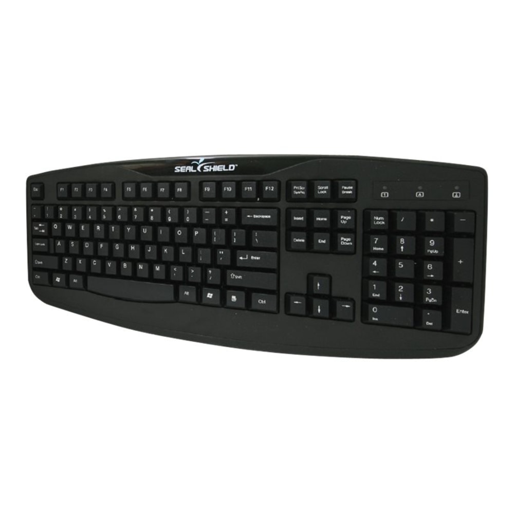 Seal Shield Silver Storm - Keyboard - washable - USB - black MPN:78004490