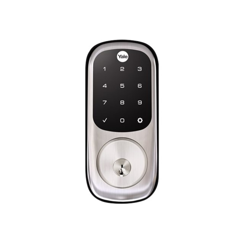 Yale Real Living YRD226 Assure Lock Touchscreen Deadbolt - Door lock - key, electronic - smart lock - 5 pins - touch keypad - Wi-Fi - satin nickel MPN:R-YRD226-CBA-619