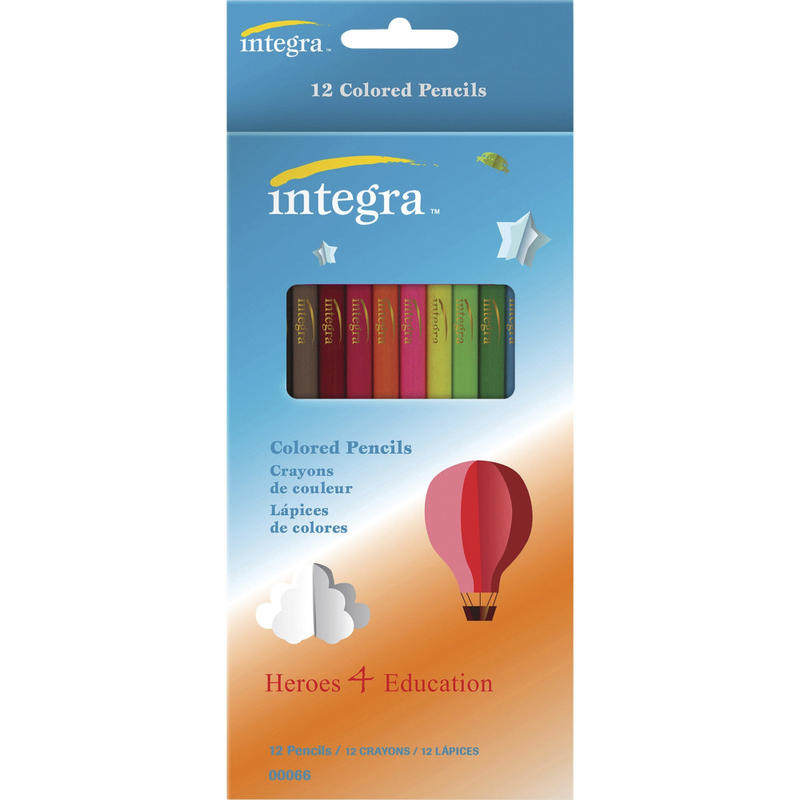Integra Colored Pencils, Assorted, Pack Of 12 MPN:00066