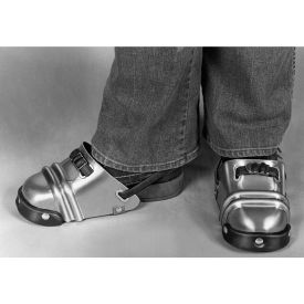 Ellwood Safety Women's Foot Guards Rubber Strap W/Tension Buckle Aluminum Alloy 4-1/2
