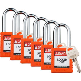 Brady® Safety Lockout Padlock Keyed Different 1-1/2