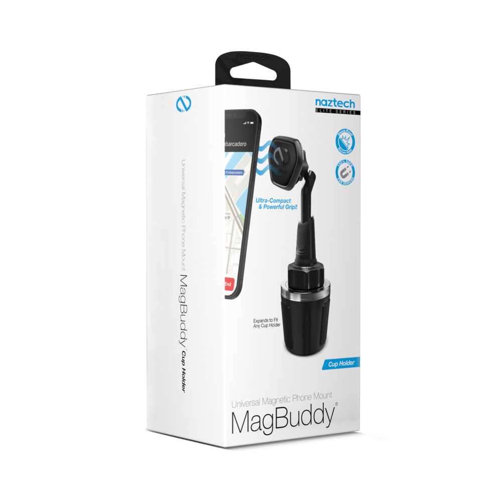 Naztech MagBuddy Elite Cup Holder Mount, Black MPN:15522