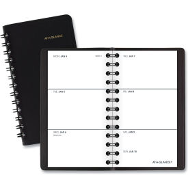 AT-A-GLANCE® Weekly Planner 4.5 x 2.5 Black Cover 12-Month (Jan to Dec) 2026 7003505
